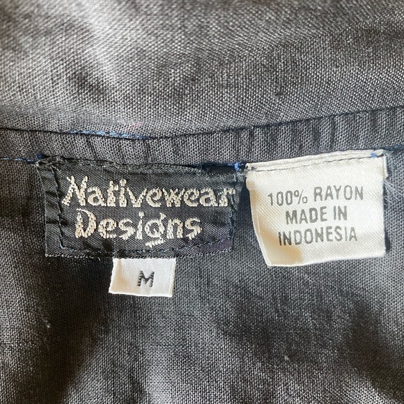 NATIVEWEAR DESIGNS Oversized Bohemian Lagenlook Appliqué Patchwork Jacket Size M - Picture 9 of 9